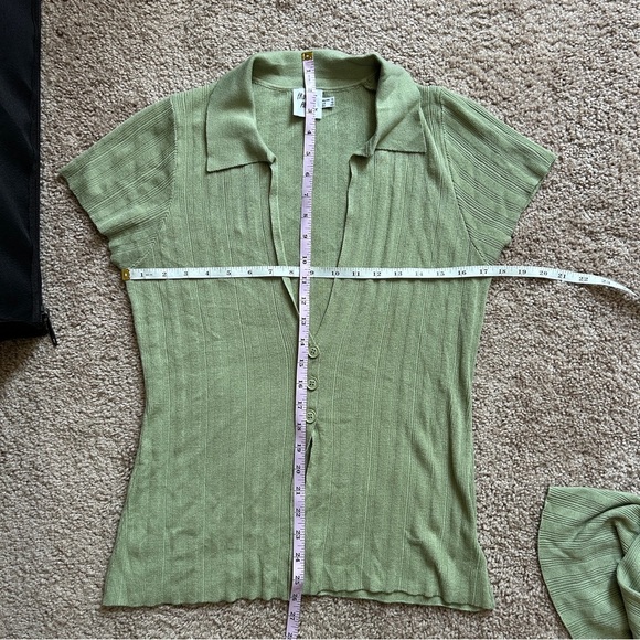 Princess Polly Sage Green Loftus Knitwear Top Size 10 - Picture 8 of 11